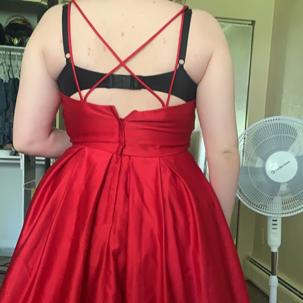 A red Blondie nite dress